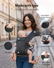 HEYVALUE CloudSoft fabric envelops baby in breathable, cozy comfort.