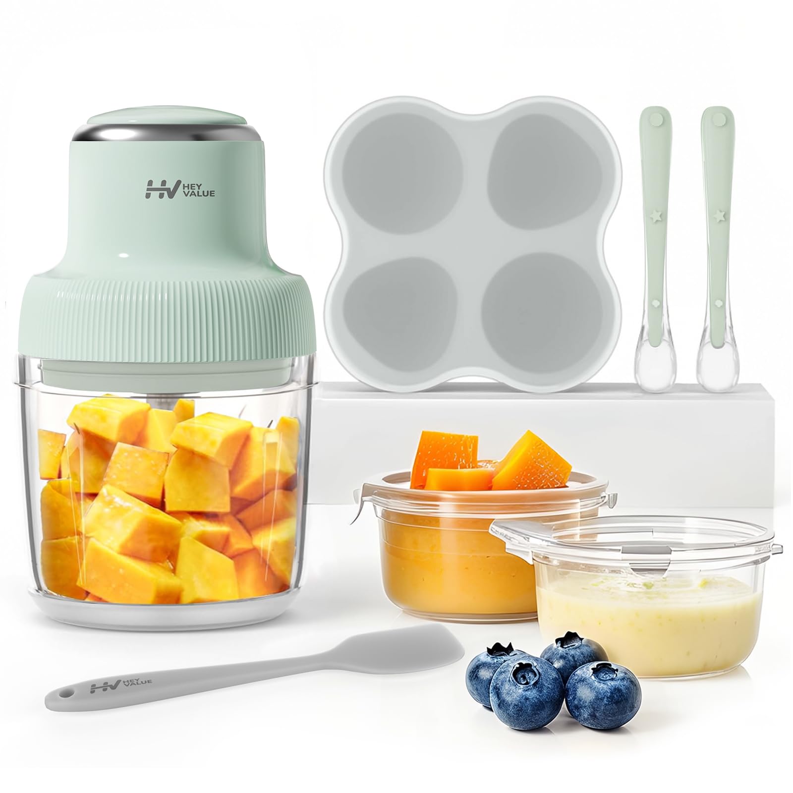 Heyvalue Baby Food Maker full product display for quick, fresh baby meals