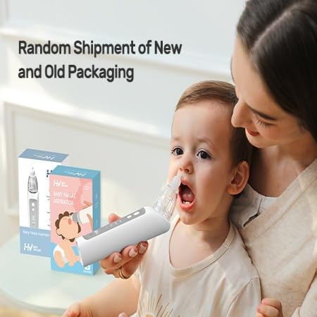 HEYVALUE nasal aspirator being cleaned with warm soapy water.