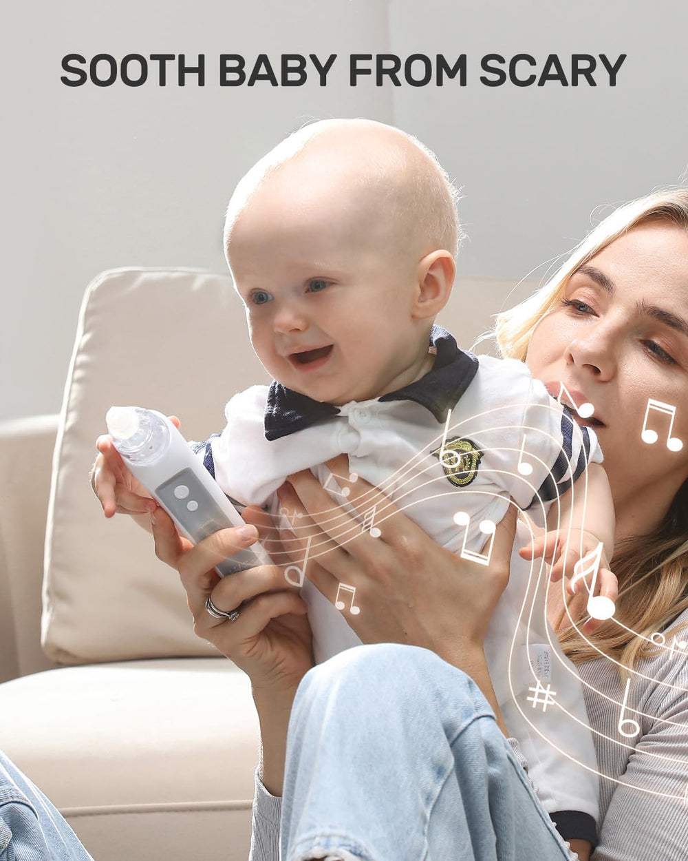 HEYVALUE nasal aspirator rechargeable battery ensures portable comfort.