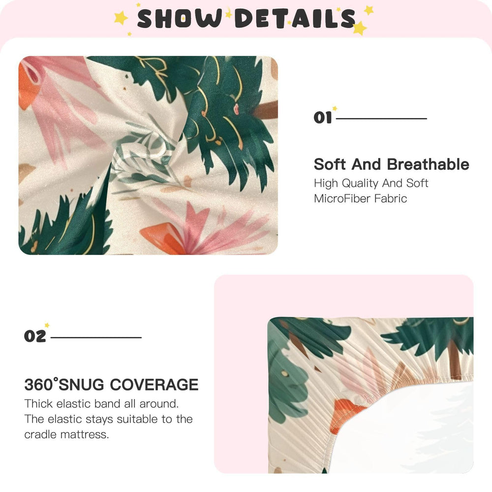 Hezely two-color print crib sheet adds nursery style while keeping baby comfy