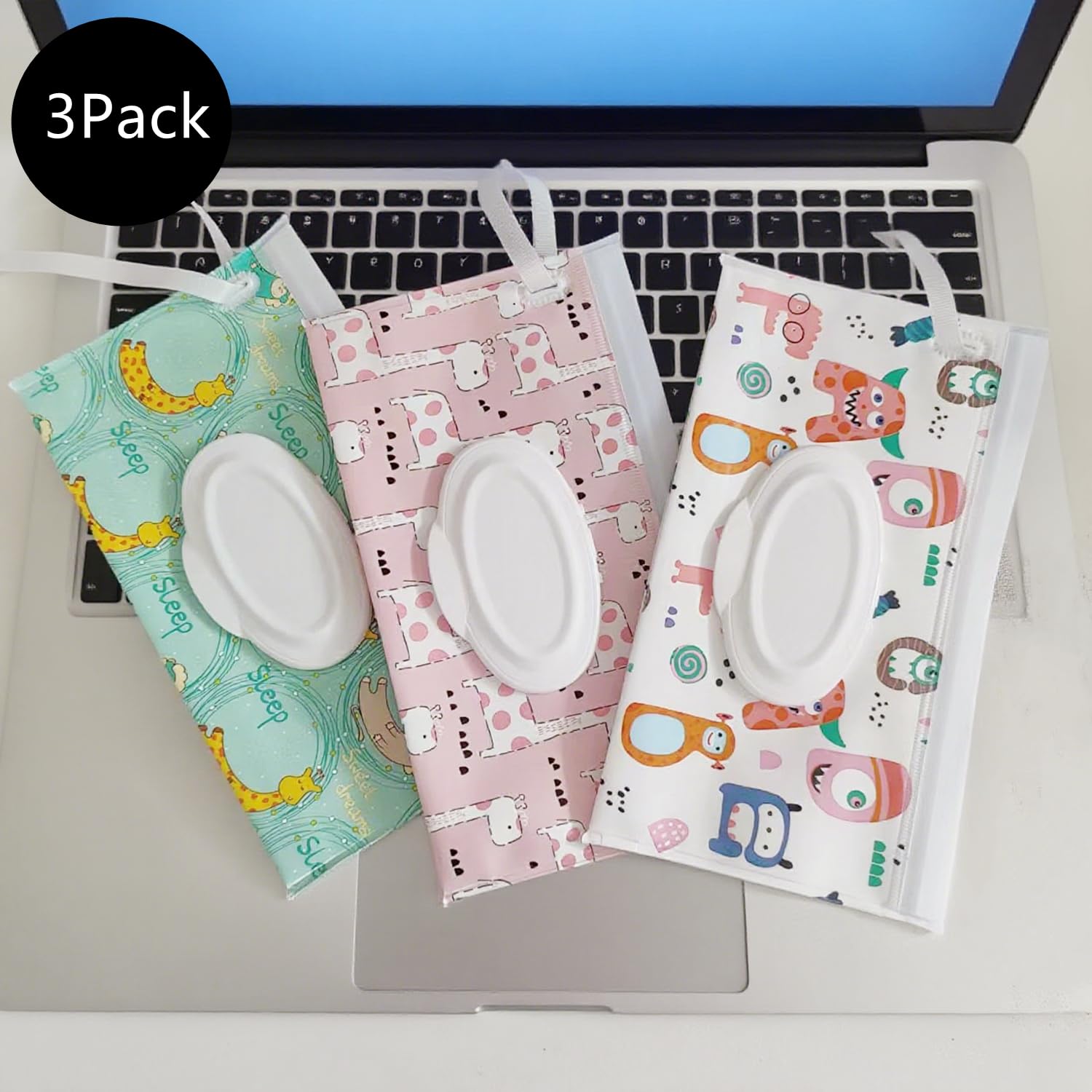 HFHungkeong portable wipes bag with buckle enables easy travel access.