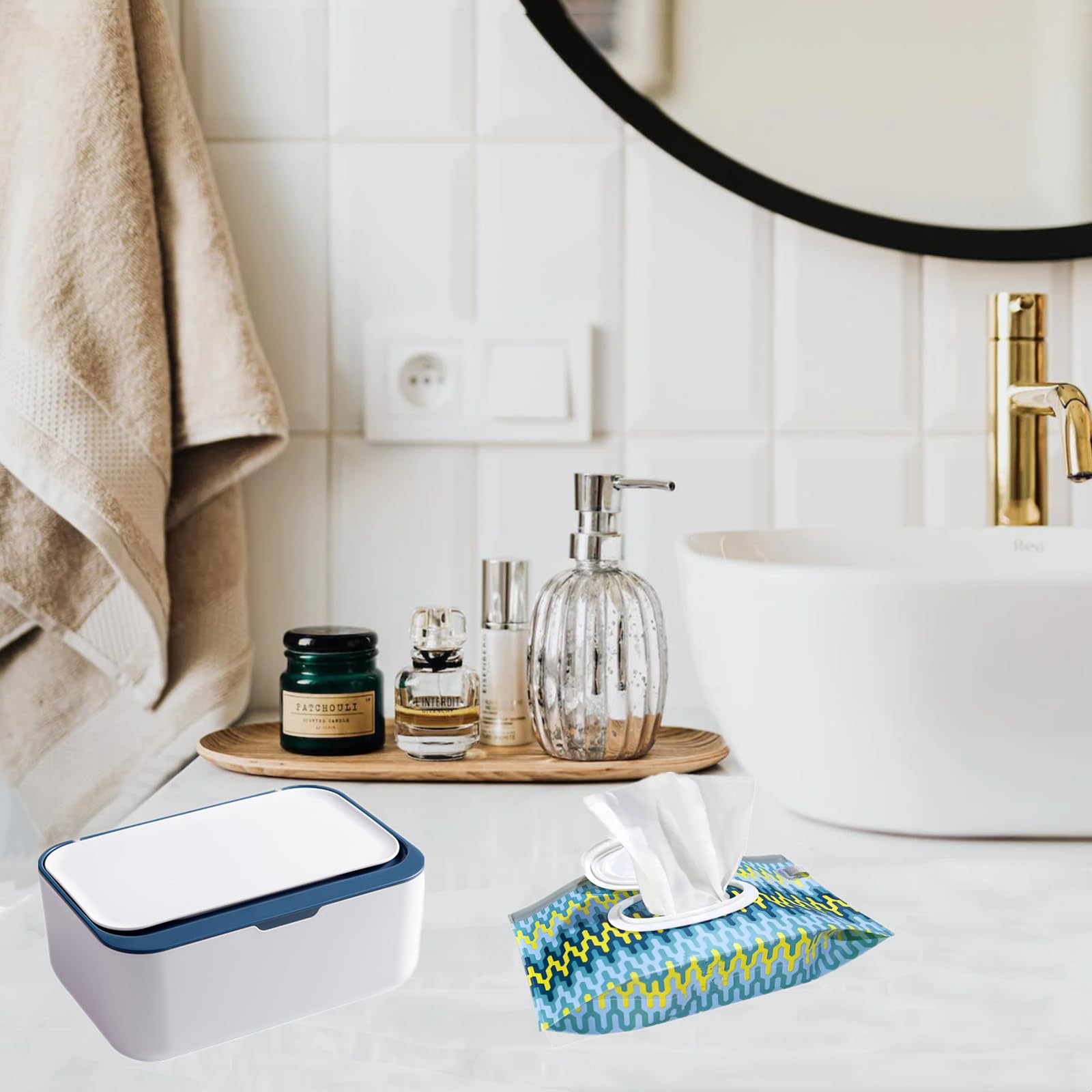 HFHungkeong wipe container keeps wipes organized at home and on the go