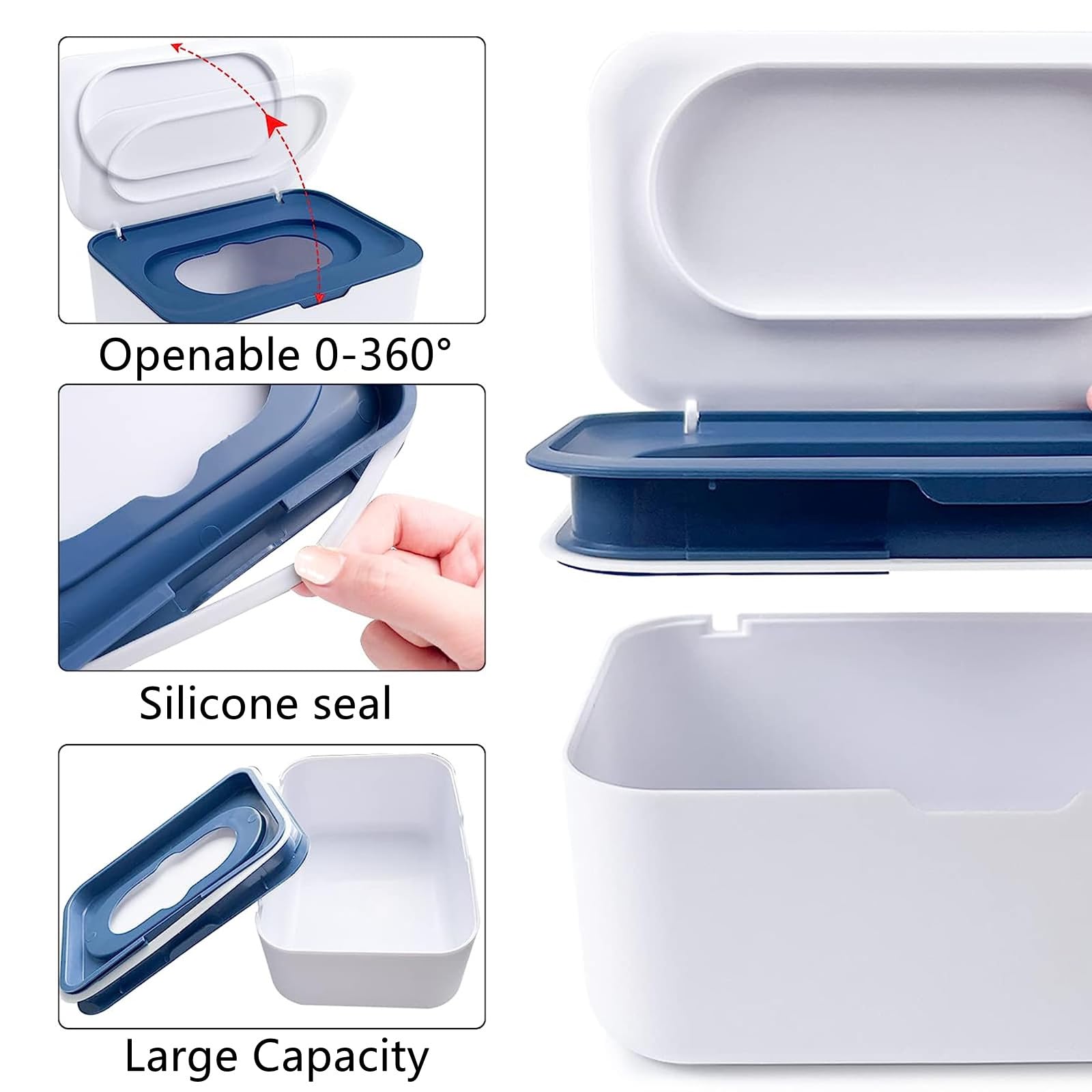 HFHungkeong wipes dispenser shows large capacity holding about 100 wipes