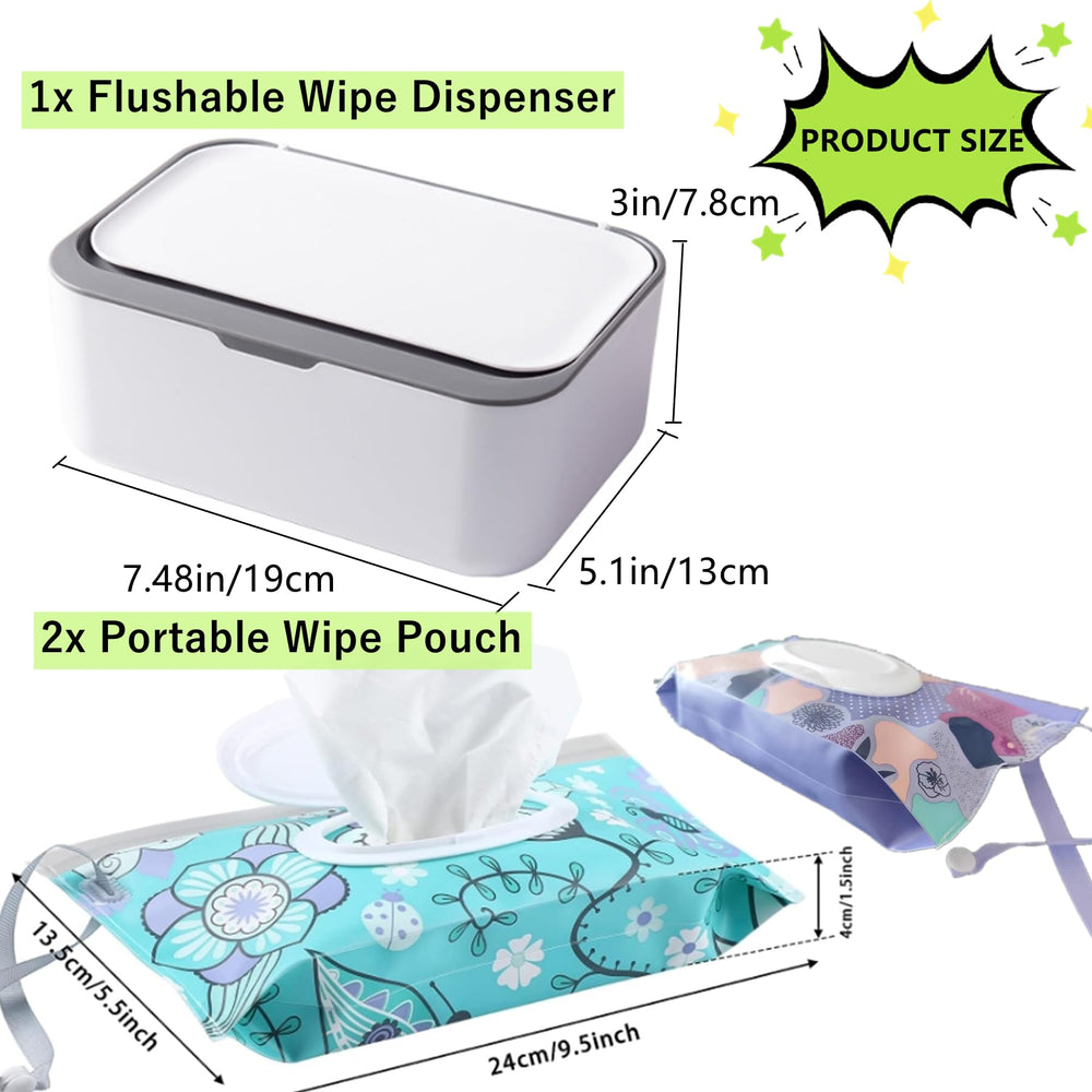 HFHungkeong wipes dispenser with lid open showing one-handed pull