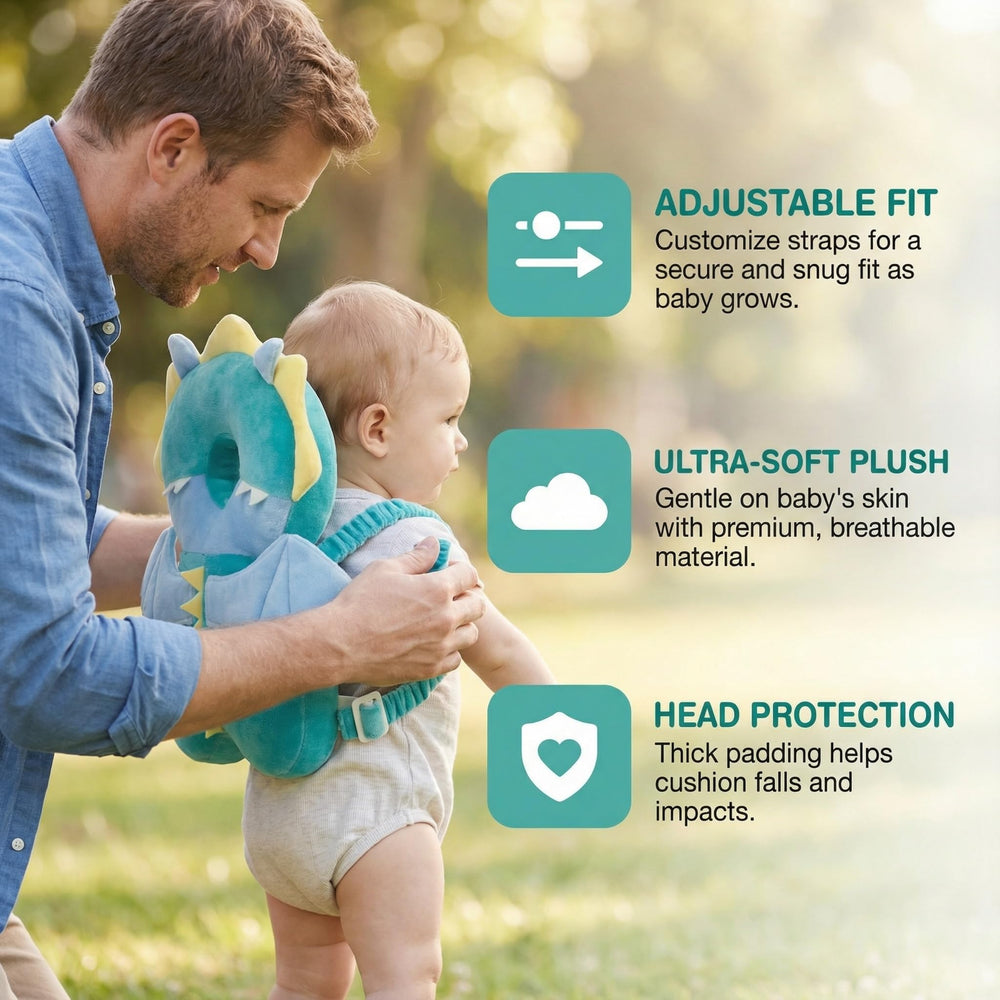 HGTC Baby Head Protector Backpack peace of mind for caregivers during play