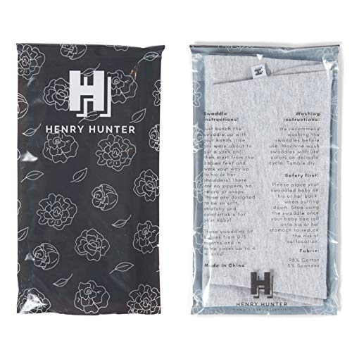 Henry Hunter swaddle trio in Peony color for versatile use.