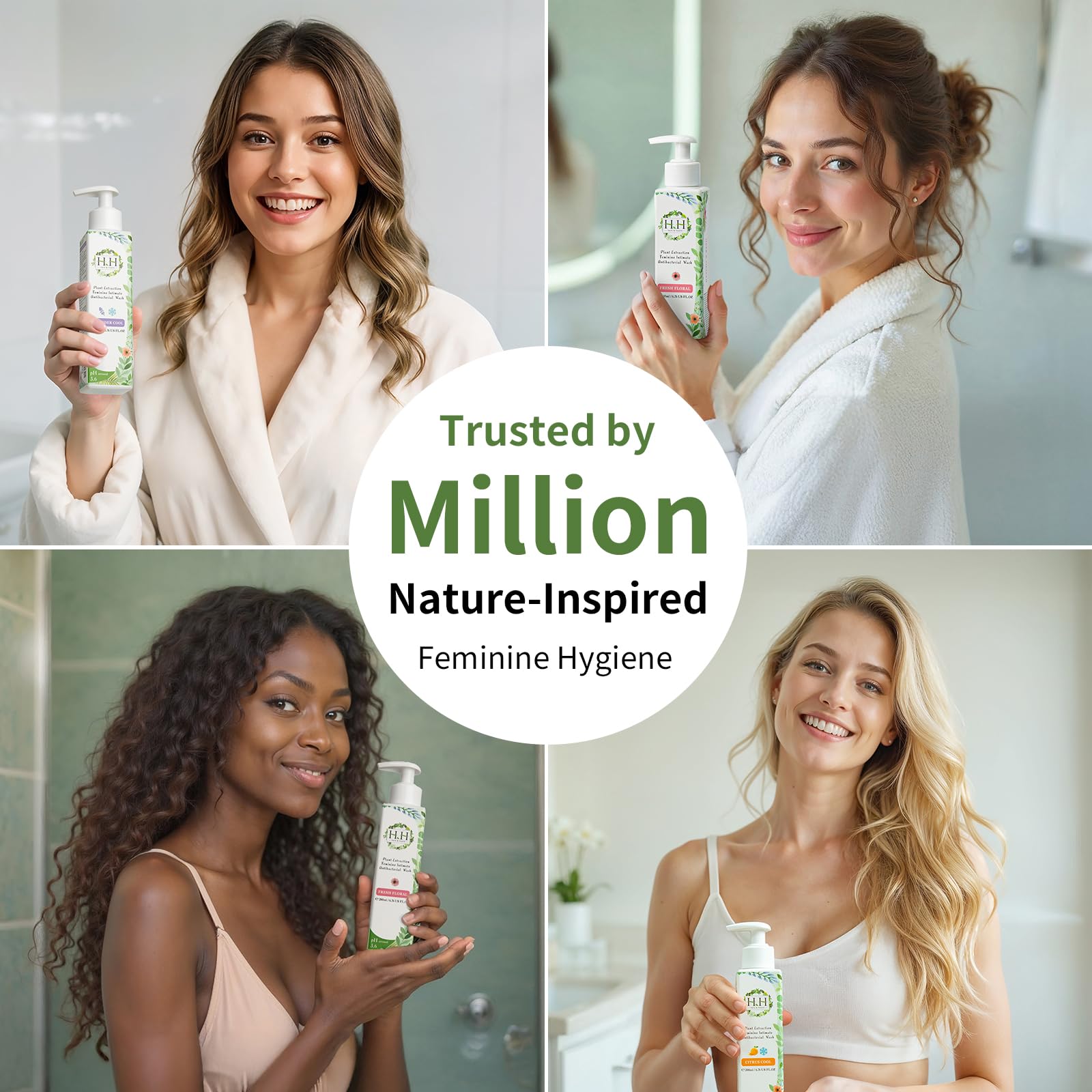 Two-bottle set shown for convenient, everyday intimate care.