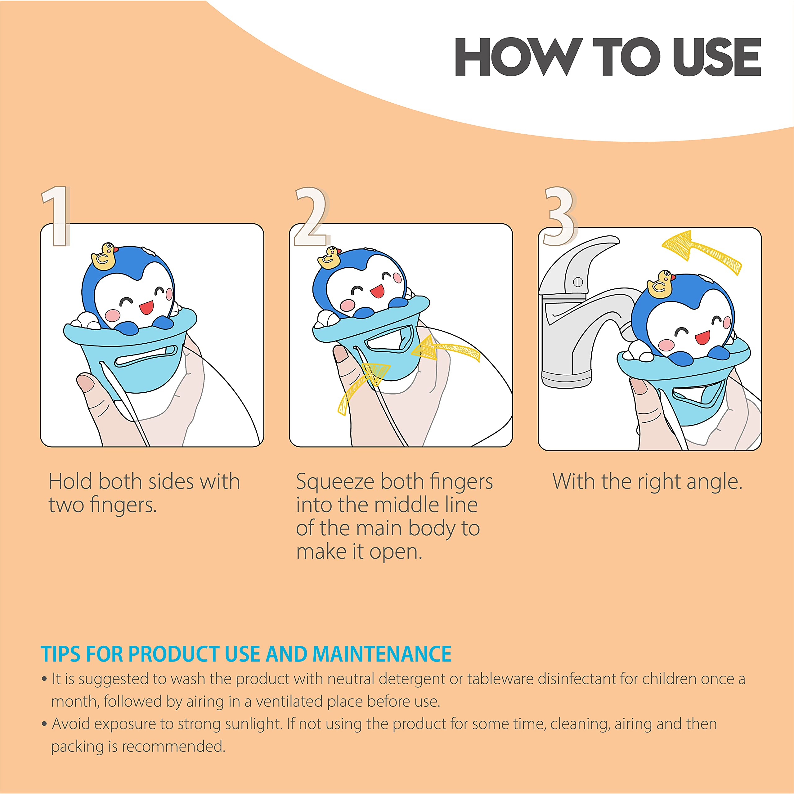 hhf penguin faucet extender portable and travel-friendly