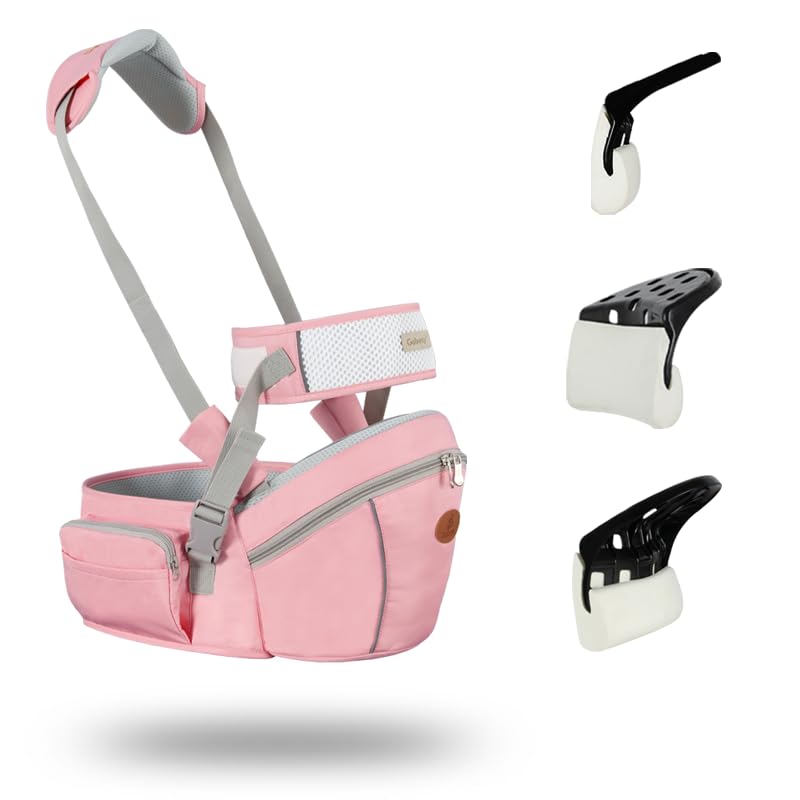 HHOCN baby hip seat carrier front view showing compact design and secure belt