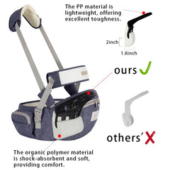 HHOCN hip seat comfort padding supports longer wear for caregiver and baby.
