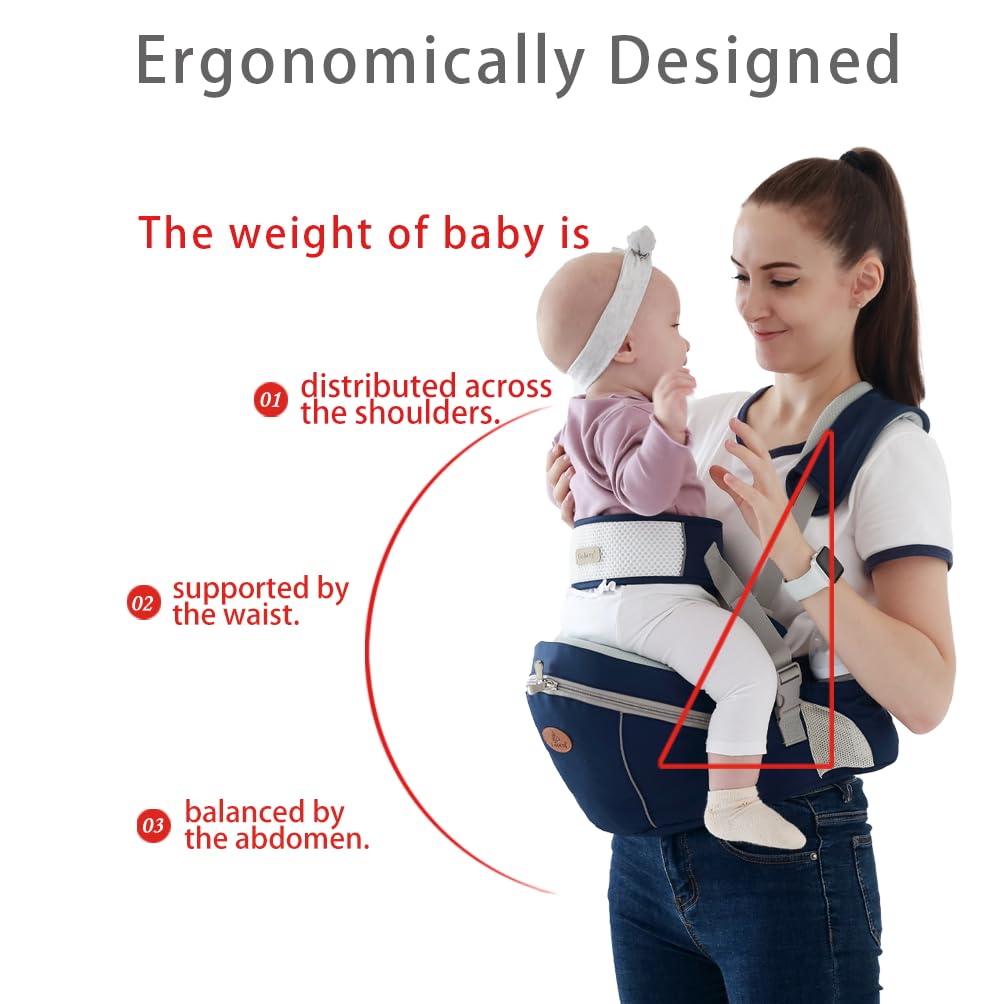 HHOCN ergonomic 30-degree seat promotes natural baby sitting posture.
