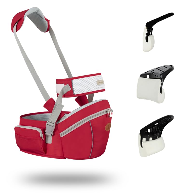 HHOCN baby hip seat front view shows ergonomic support for growing babies