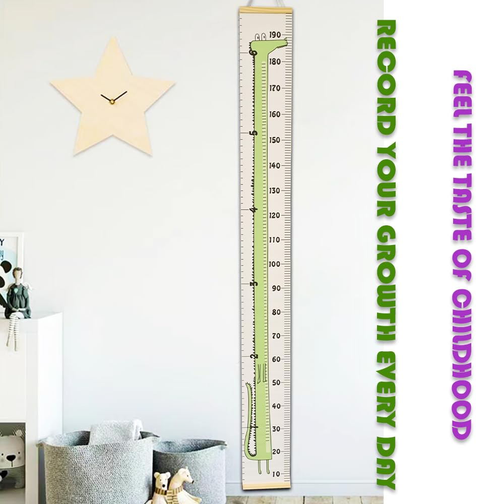 HHSSALIN kid height ruler made from eco-friendly canvas, long-lasting and family-friendly