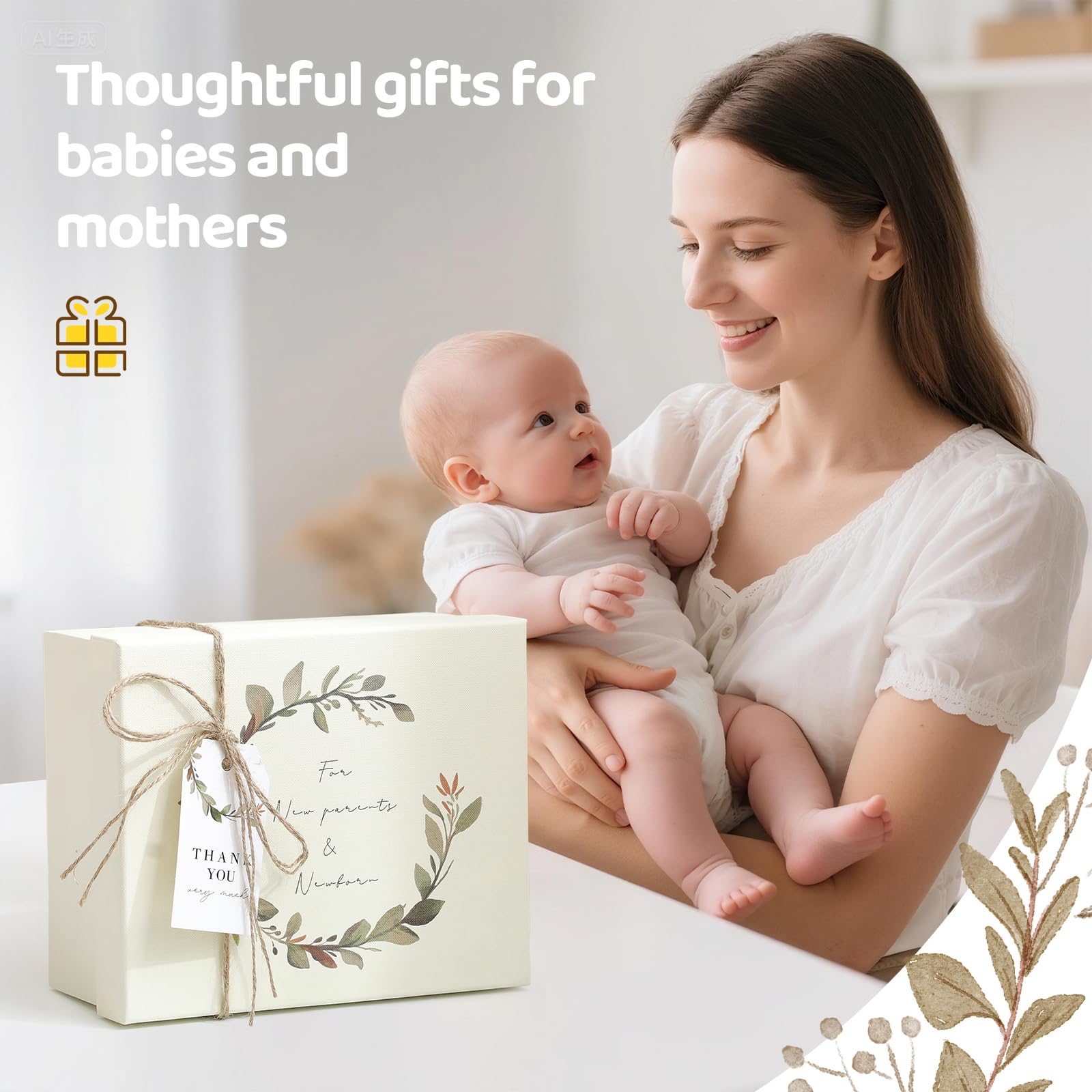 HI BABY MONMENT Gift Box presents a ready-to-gift care package.