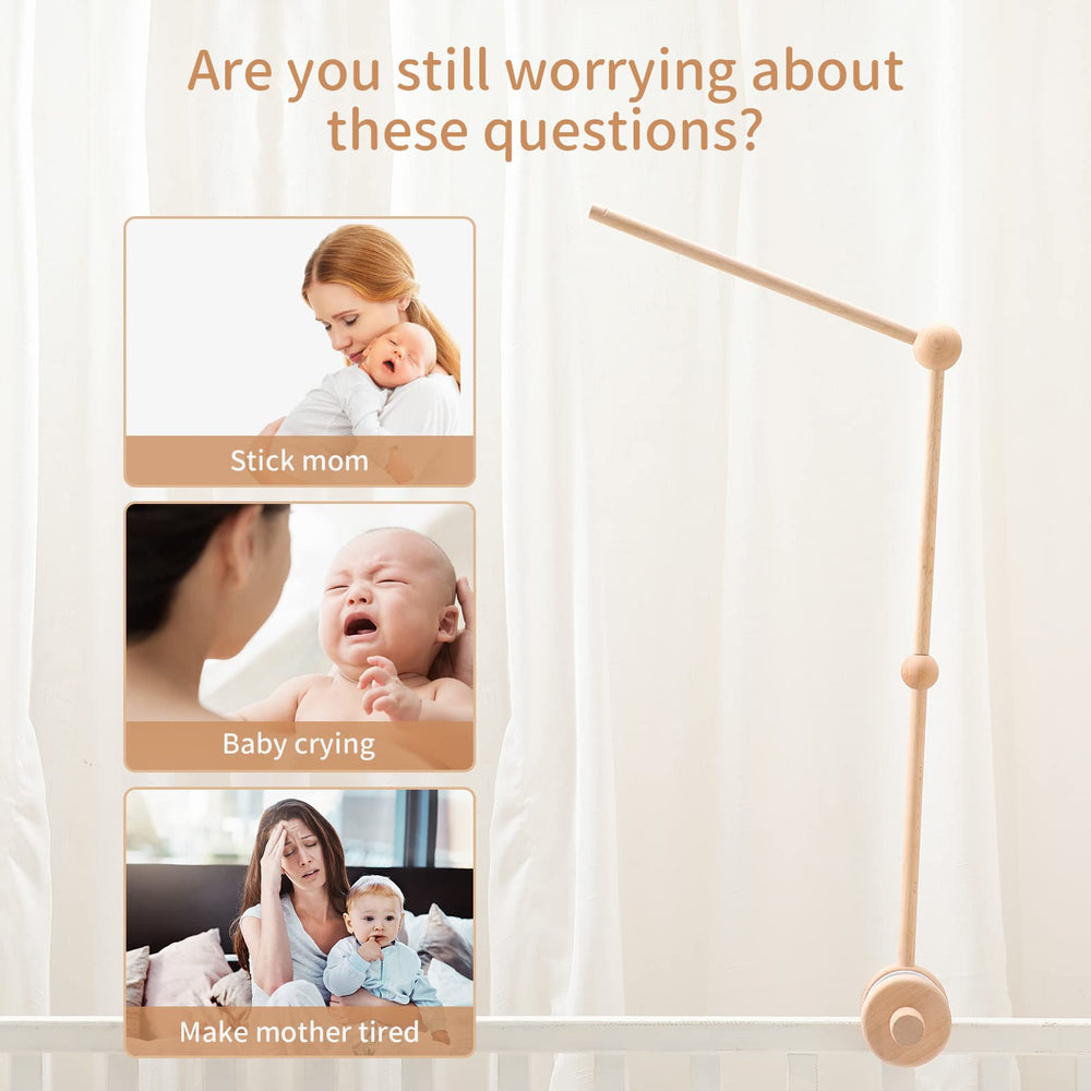 HI BABY MONMENT non-slip pads provide secure hold without crib damage.