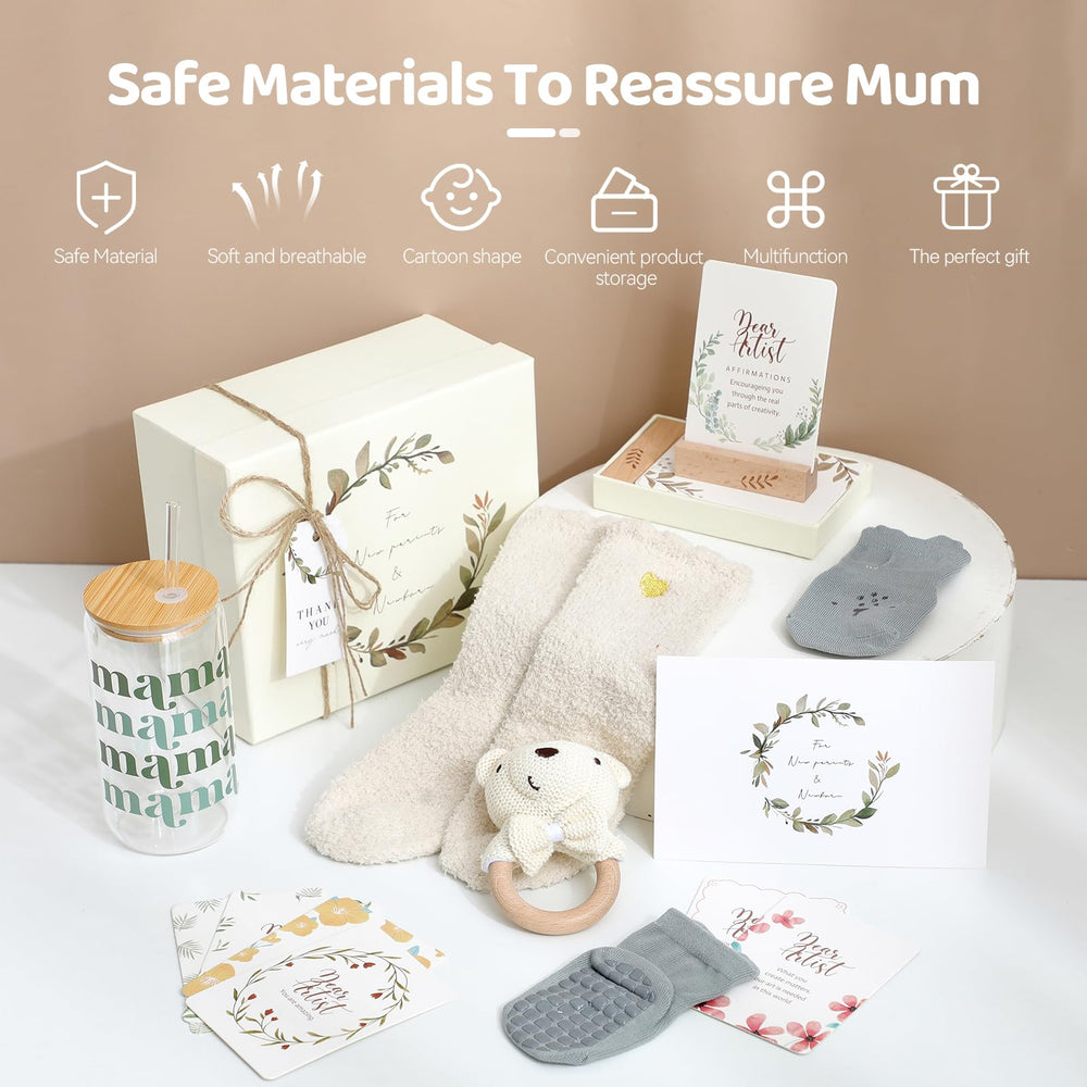 HI BABY MONMENT Teddy Bear Rattle soothing newborns during playtime.