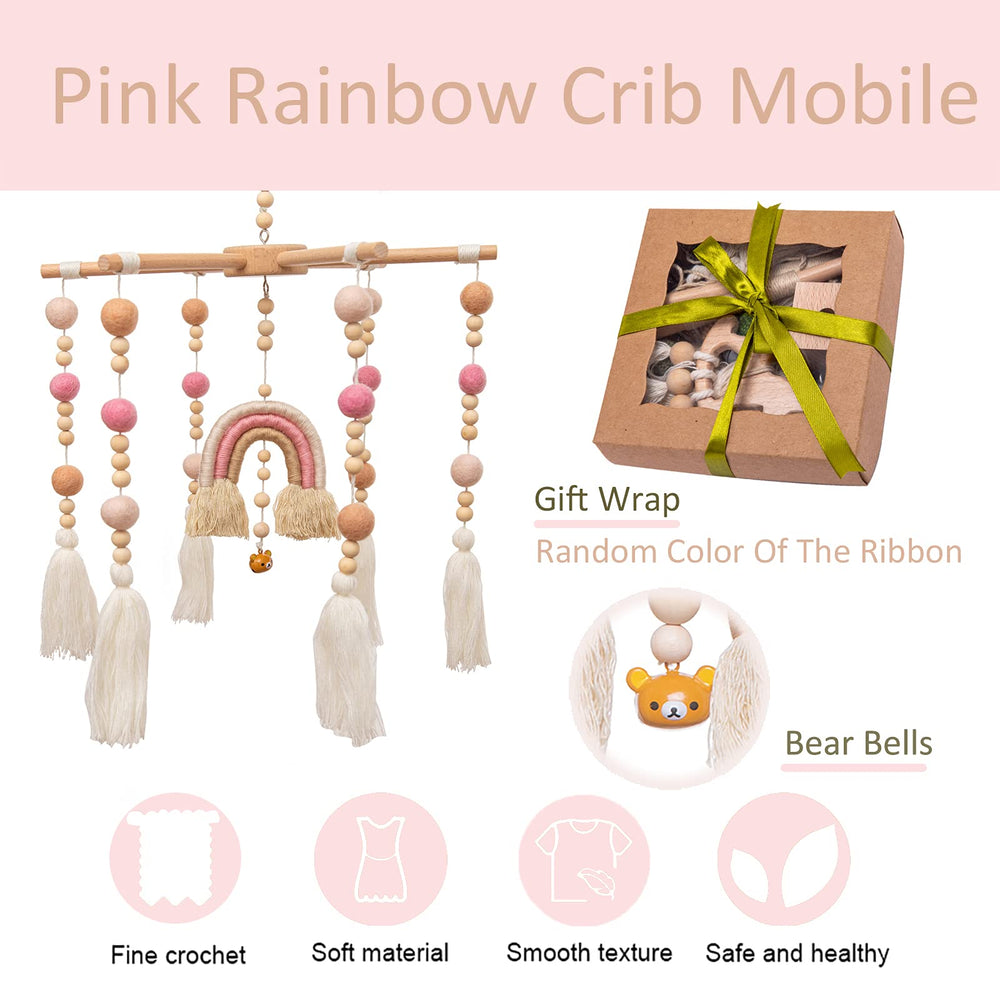 HI BABY MONMENT wooden balance mobile with removable parts for easy customization