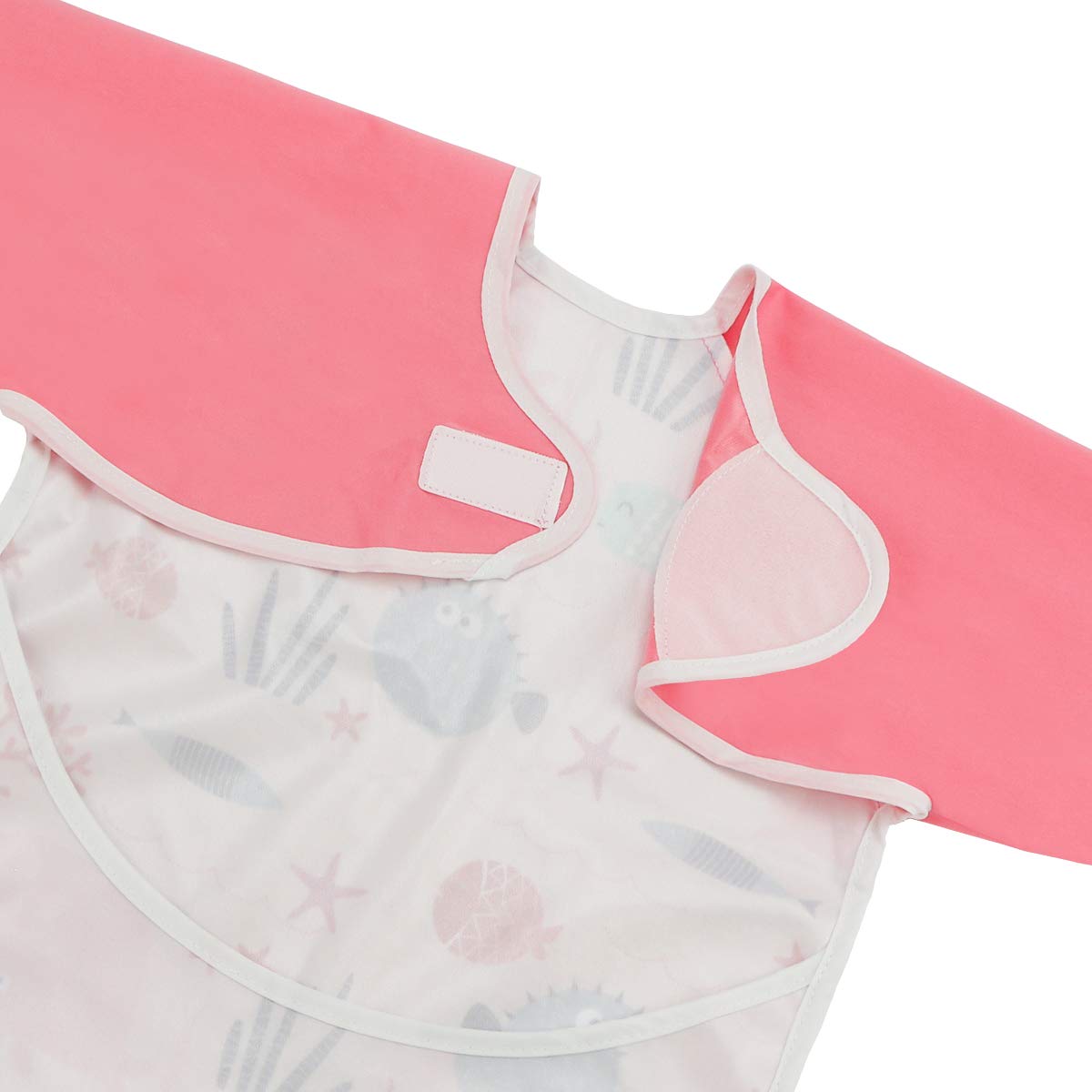 Hi Sprout bib cuff-to-cuff length is 33 inches for full coverage.