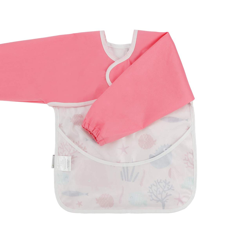 Hi Sprout bib length measures 16.5 inches from neck to hem.