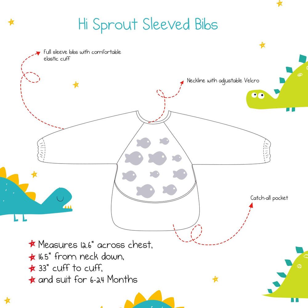 Hi Sprout bib is machine washable and quick to dry.