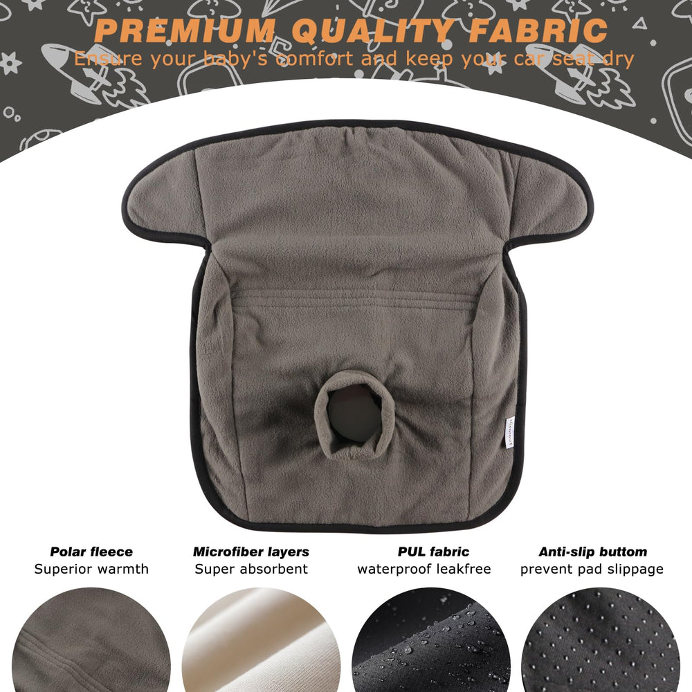 Hi Sprout Piddle Pad full coverage design contains spills and crumbs