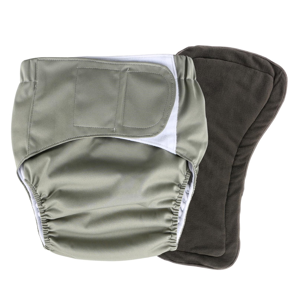 Hi Sprout reusable underwear gray with skin-friendly layer for sensitive skin comfort.