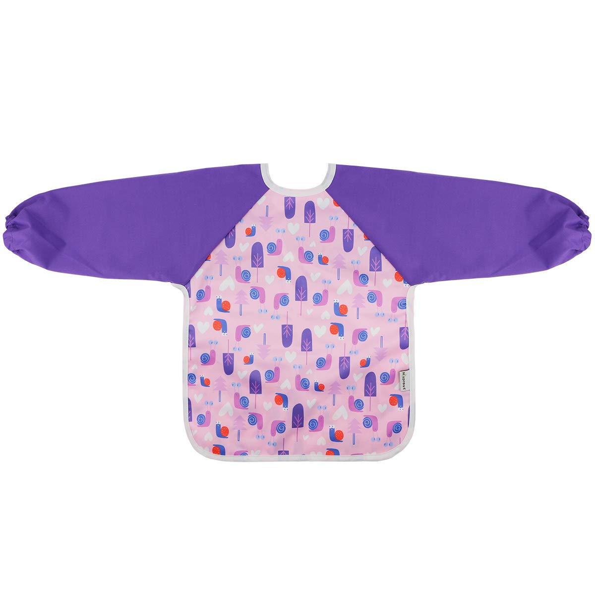 Hi Sprout Snails bib provides full coverage for 6-24 months.