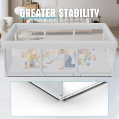 Hiaksedt 74x50 inch playpen suitable for indoor and outdoor use.