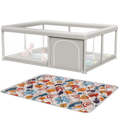 Hiaksedt 65x50-inch baby playpen for spacious indoor play.
