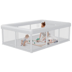 Hiaksedt baby playpen assembly in progress, quick setup for busy families.