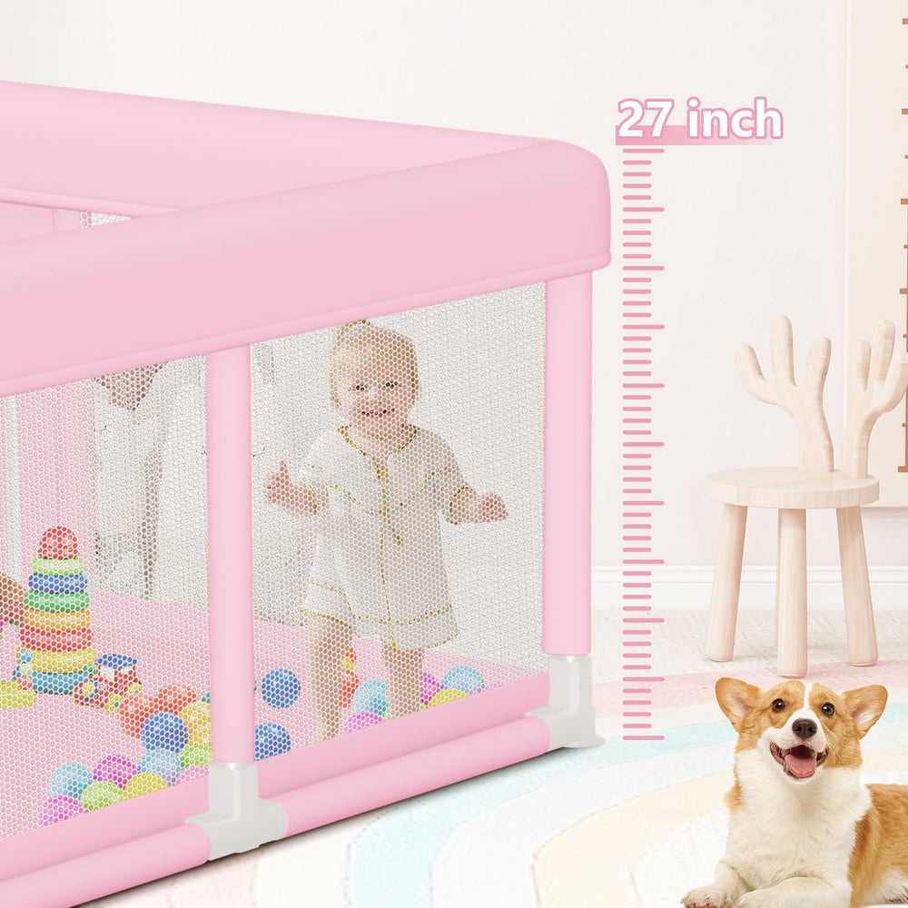 Hiaksedt ten suction cups keep the playpen stable on the floor