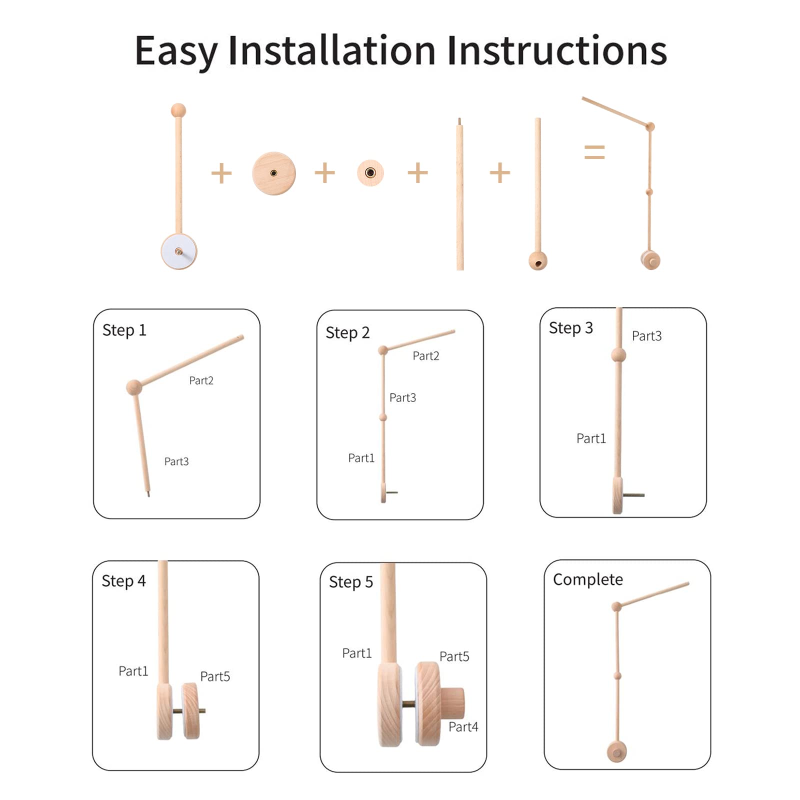 HI BABY MONMENT tool-free assembly for quick setup.