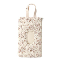 HIBEAR quilted wipe pouch front view shows easy stroller access.