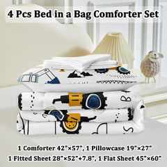 HICAND comforter graphic tractor highlights cozy warmth for restful nights