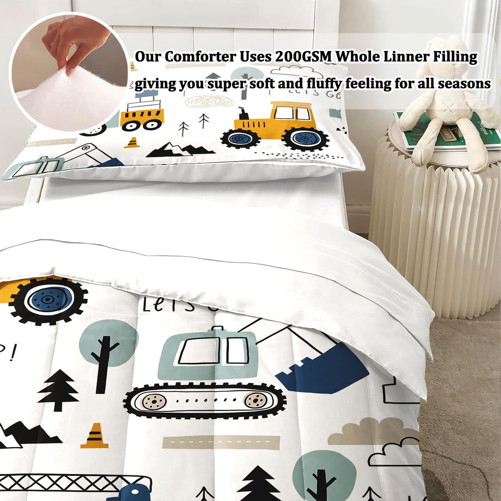 HICAND flat-sheet 45x60 captures playful construction visuals for modern rooms