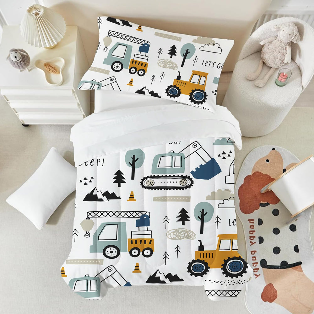 HICAND pillowcase featuring vehicle design supports soft, gentle evening snuggles