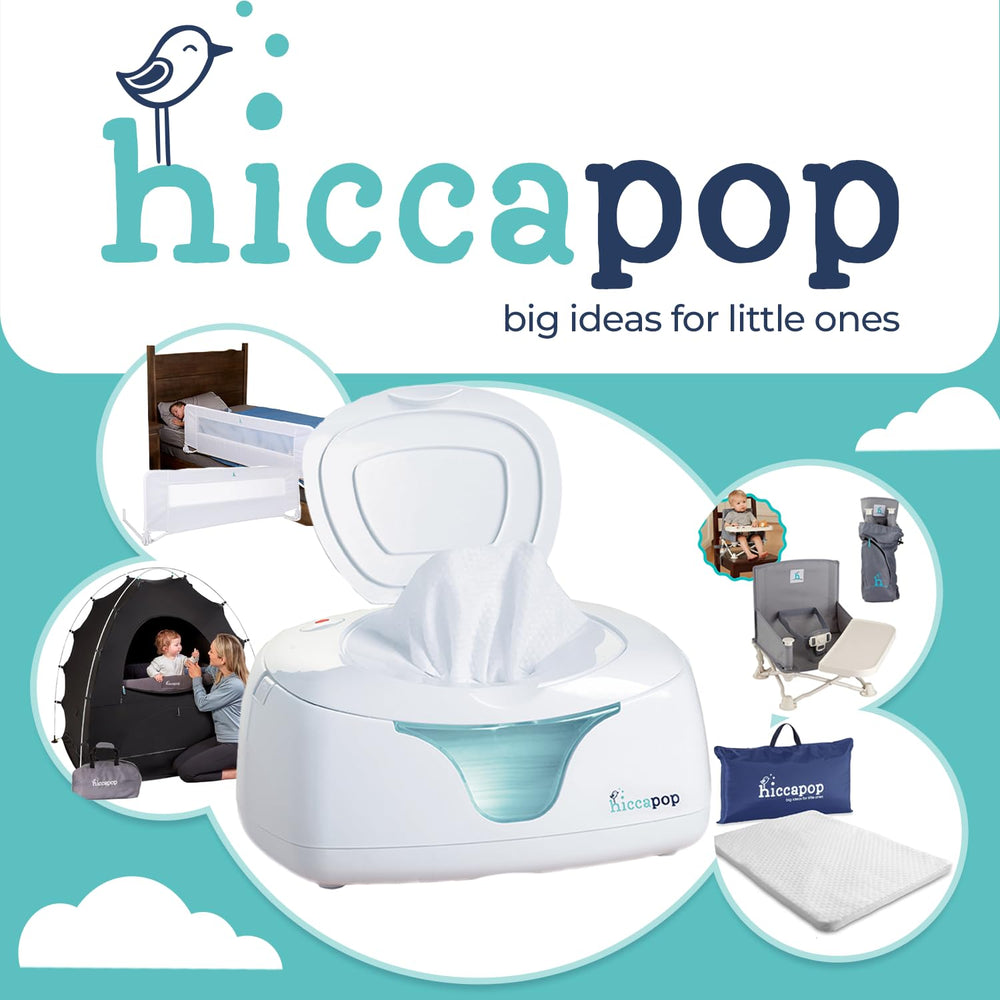 Hiccapop compact design saves counter space while keeping wipes warm