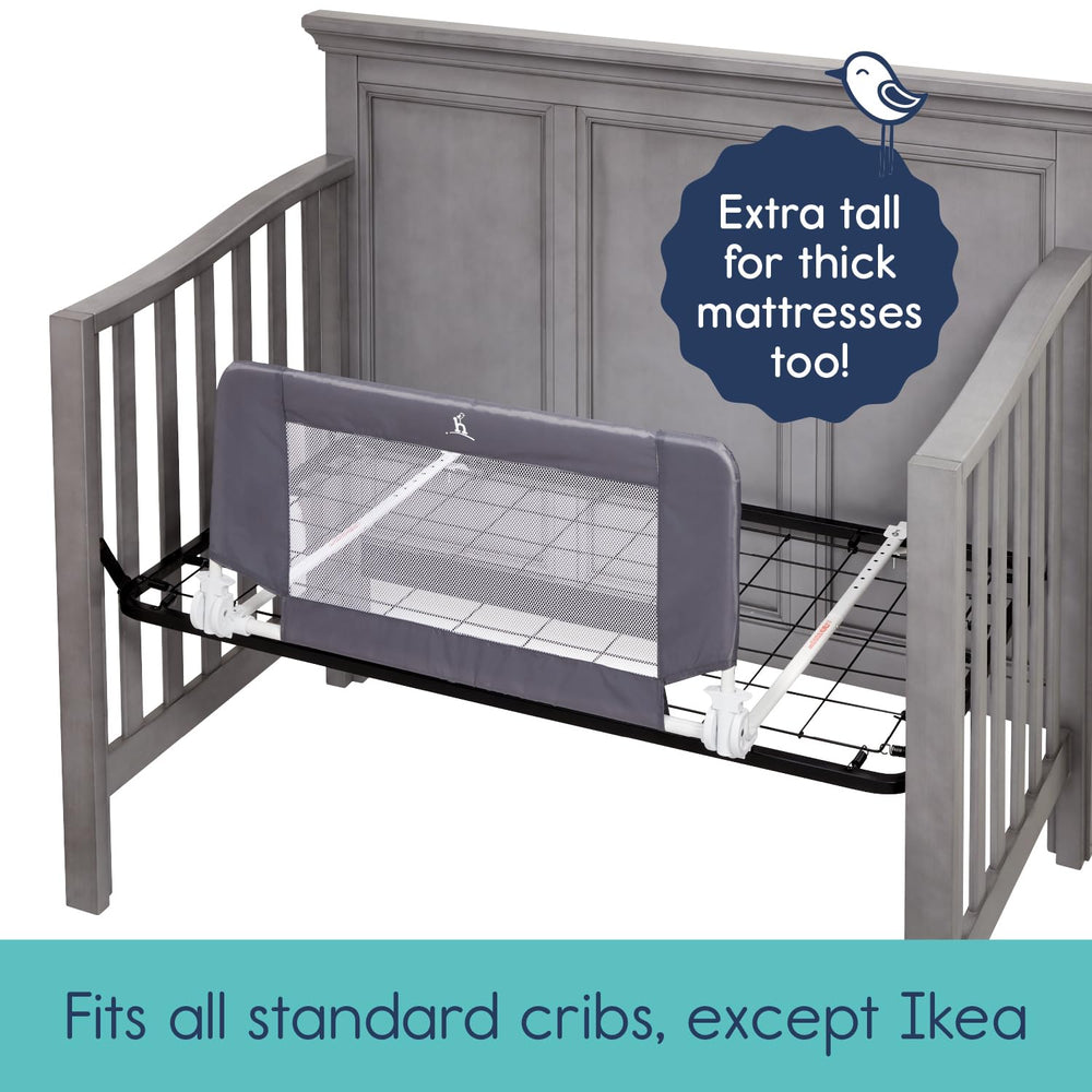 hiccapop fold-down rail enables bedtime stories without fuss.
