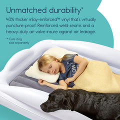 hiccapop bed inflates in under 30 seconds for quick setup