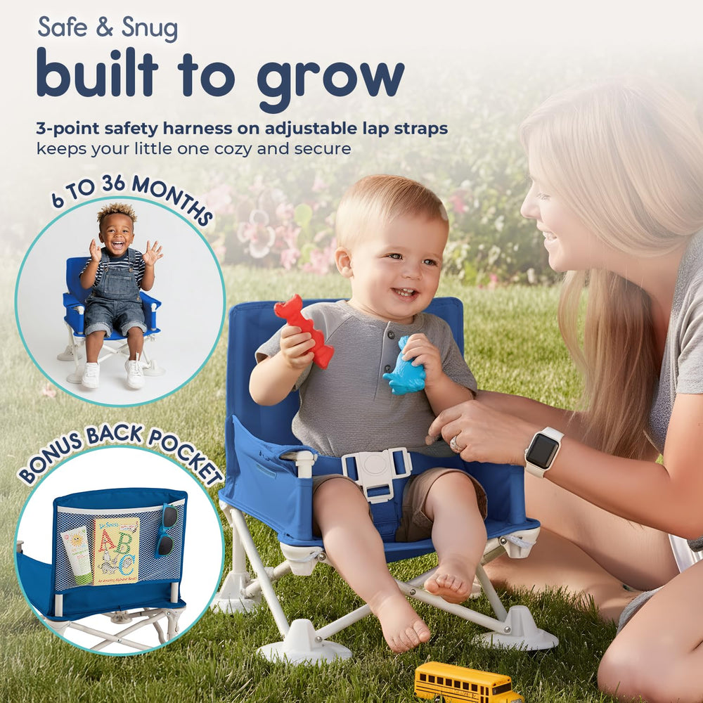 hiccapop OmniBoost dishwasher safe tray swivels for easy in and out feeding