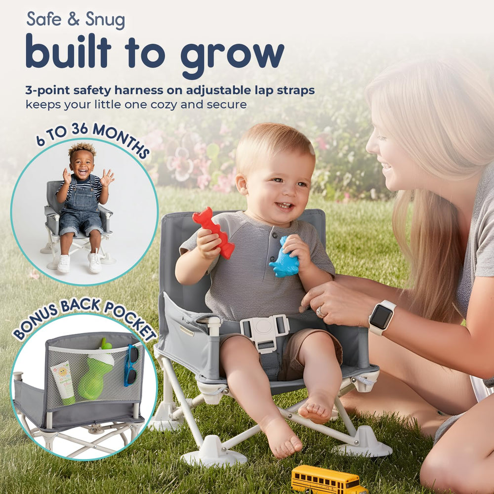 Hiccapop OmniBoost machine-washable cover simplifies post-meal cleaning