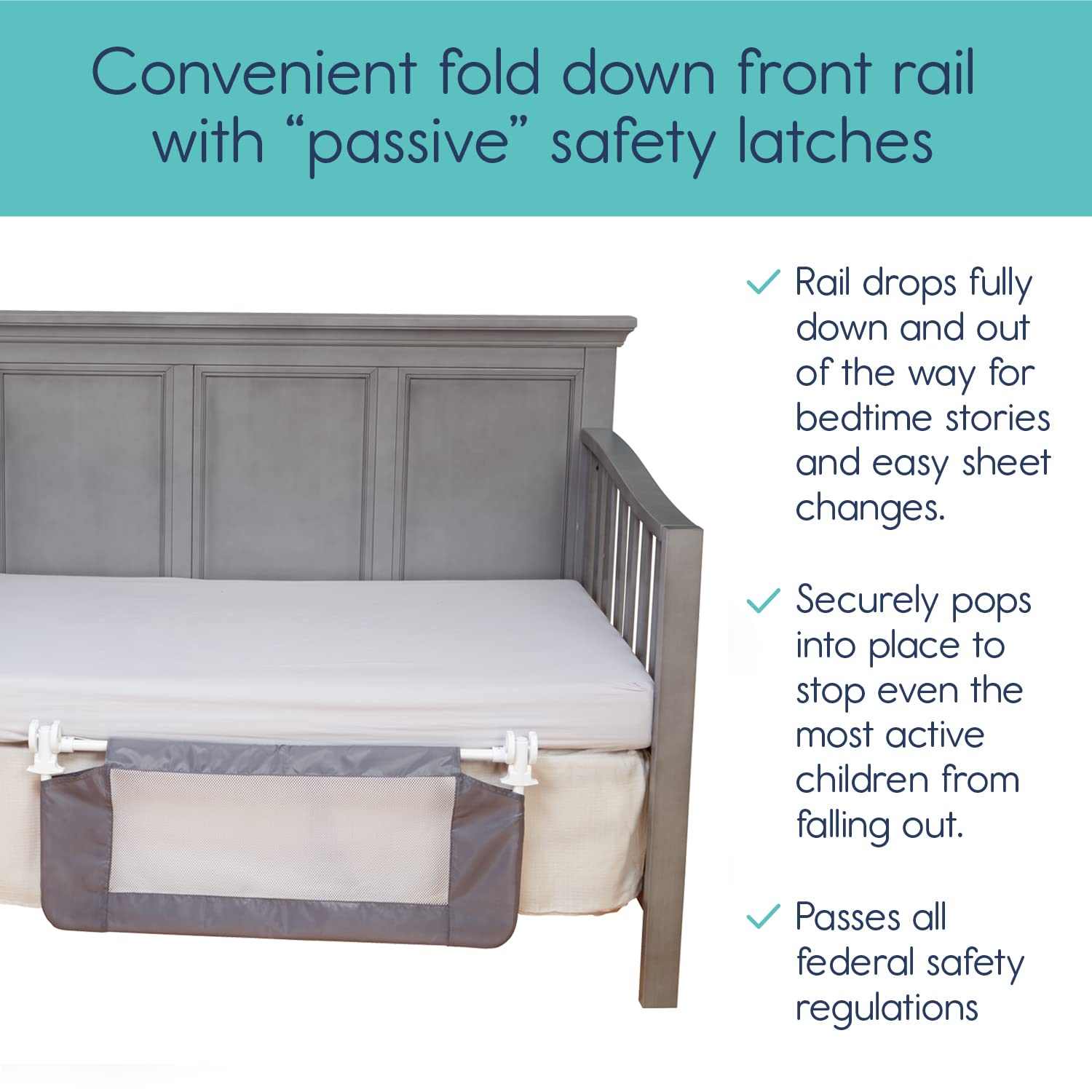 hiccapop crib rail fits most major cribs for easy compatibility and safety.
