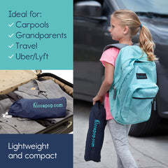 hiccapop UberBoost ultra-soft cushion enhances comfort for small riders.