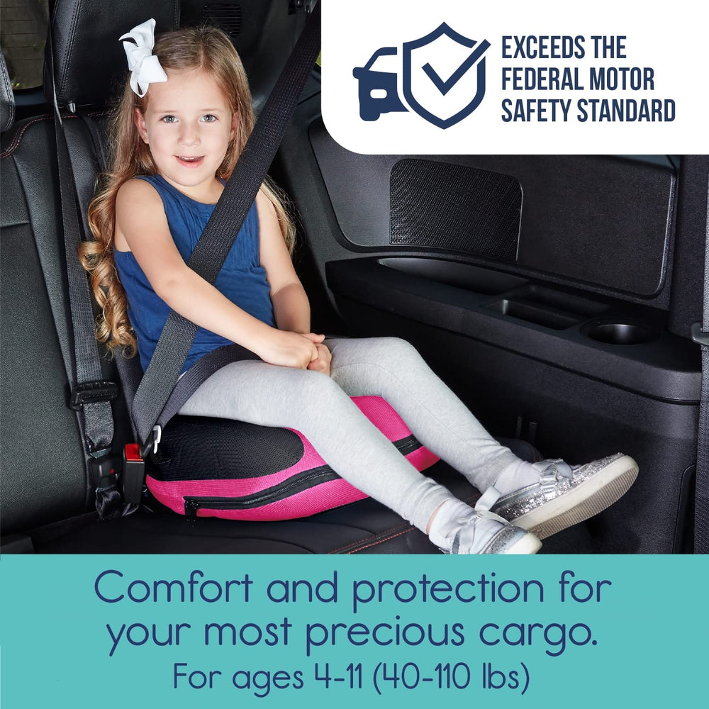 Hiccapop UberBoost narrow backless design for flexible seating in tight back seats