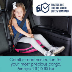 Hiccapop UberBoost narrow backless design for flexible seating in tight back seats