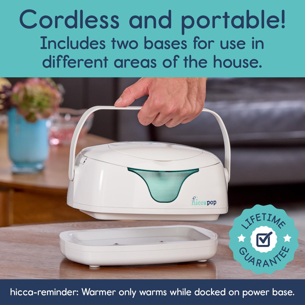 Hiccapop wipe warmer with changing light for easy nighttime diaper changes.