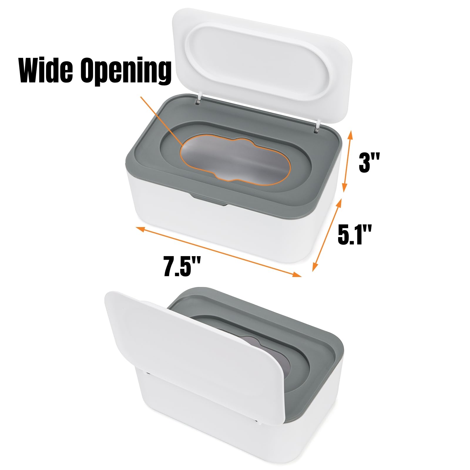 Hiceeden wipes dispenser with window lid, easy wipe level monitoring