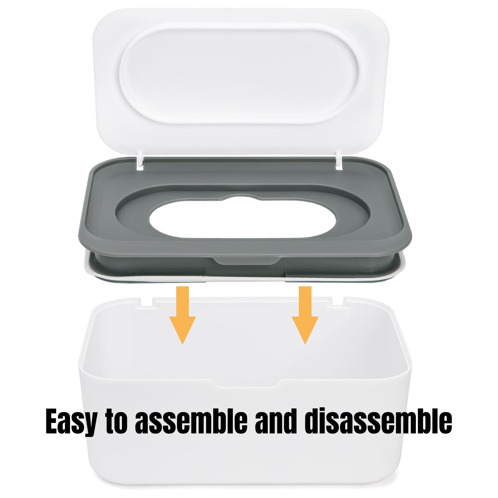 Hiceeden wipes container with non-slip base stays steady on counters