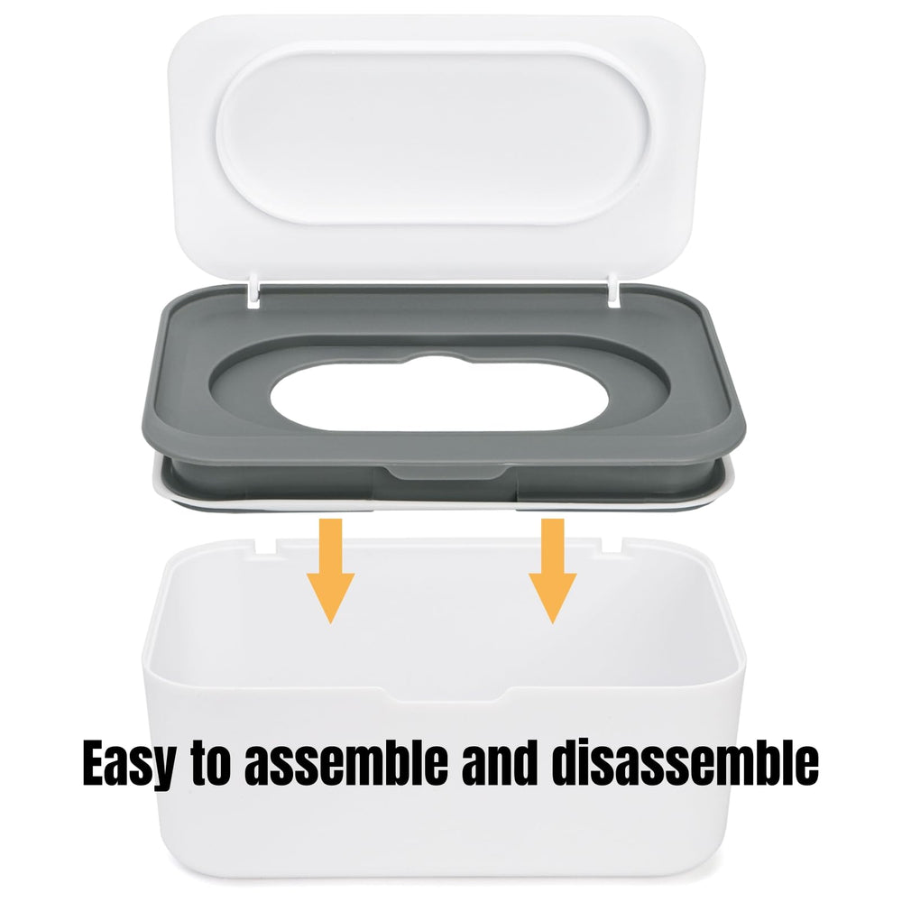 Hiceeden wipes container with non-slip base stays steady on counters